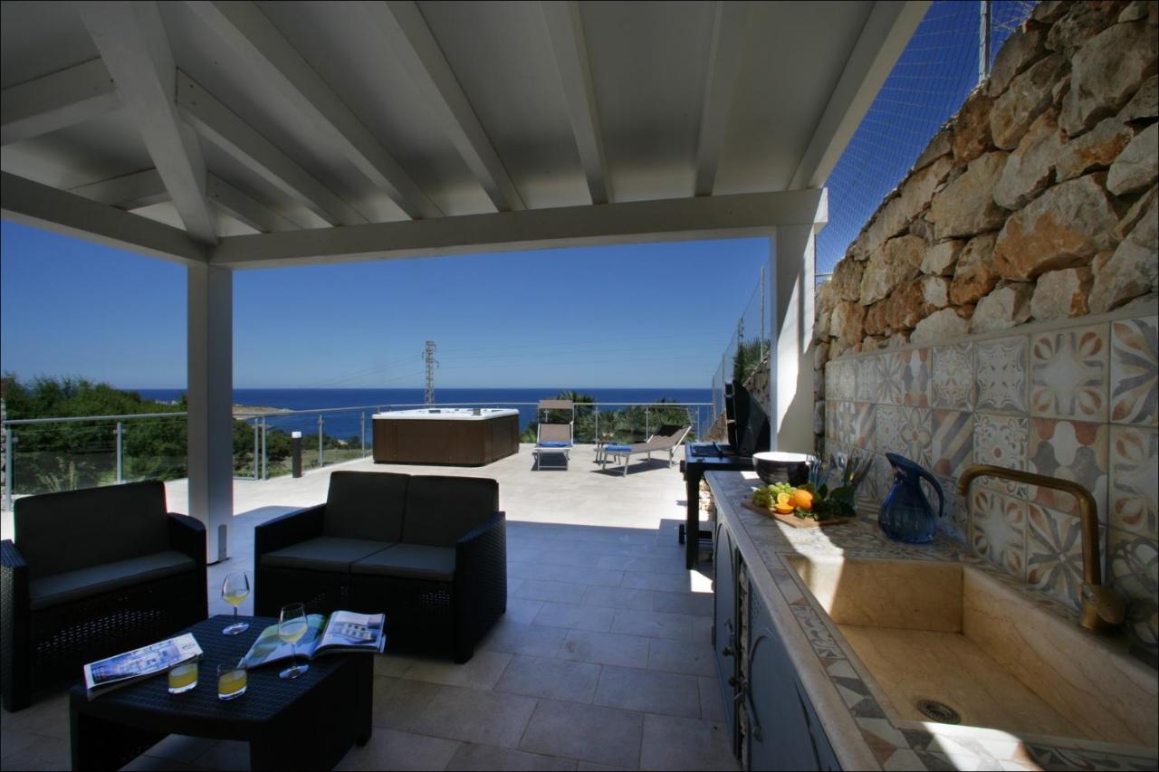 Villa Antonia - Vasca Idromassaggio Terrazza Vista Mare San Vito Lo Capo Eksteriør bilde